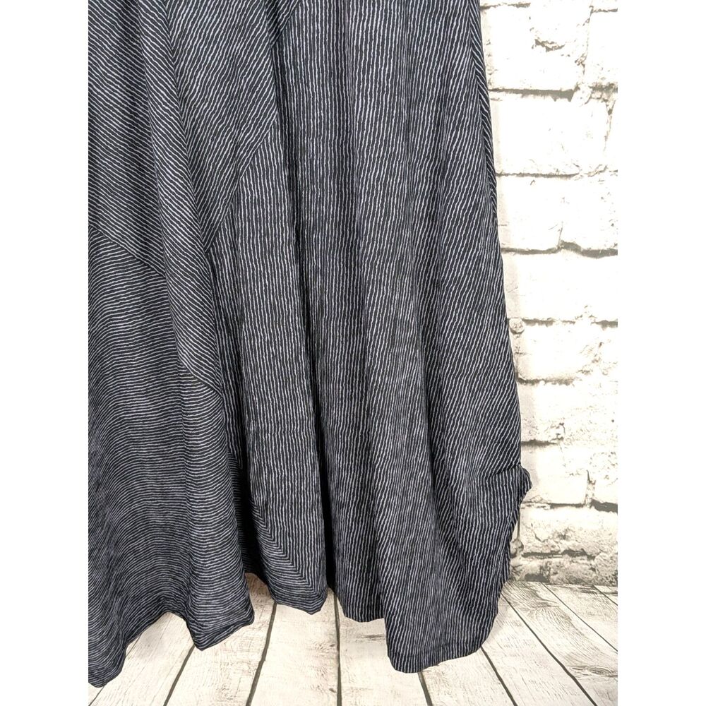NICHE Nilgun Derman Florence Dress Black Ridge Stripe Midi Dress Lagenlook Large - Picture 5 of 9